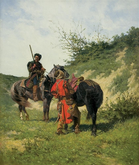 Polish Riders by Wladislaw Szerner, Before 1884