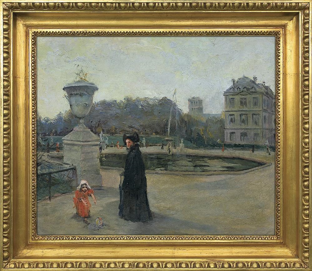 Luxembourg Park in Paris by Aleksander Gierymski, 1892