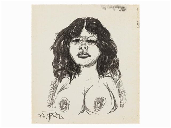 Semi-Nude From Front, Germany by Otto Dix, 1966