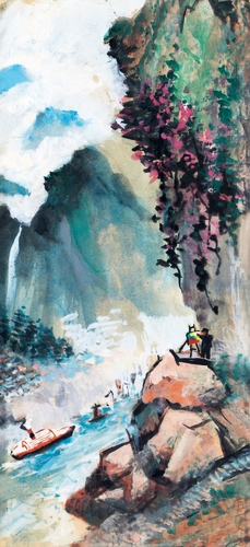 Thousands of Mountains by Qin Xuanfu, 1989