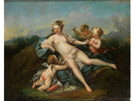 VENUS AND AMORETTI by François Boucher
