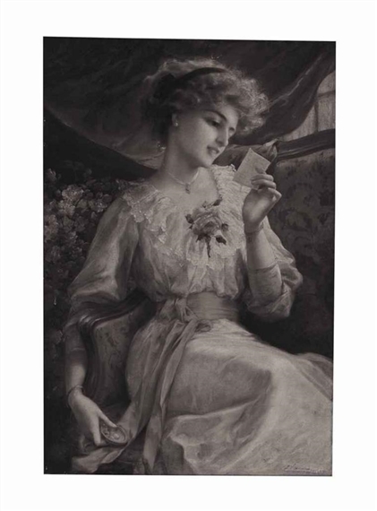 Reading a Love Letter by Émile Vernon, 1910