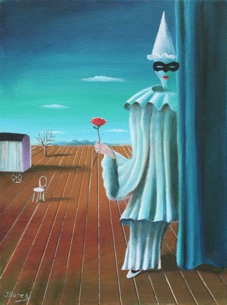 Artwork by Jan Botek, Harlequin, Made of oil, canvas