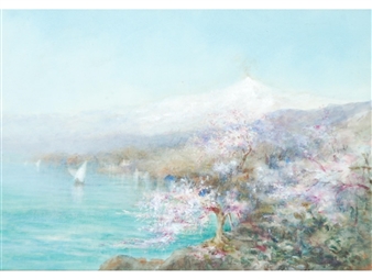 Mount Etna in springtime - Milicent S. Grose