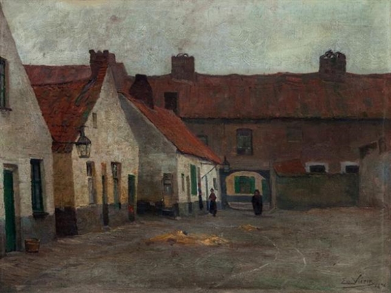 Belgian Village by Emmanuel Vierin, 1896