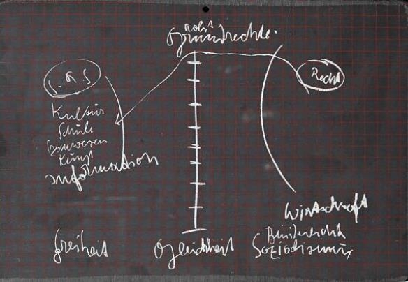 Schiefertafel by Joseph Beuys, 1972