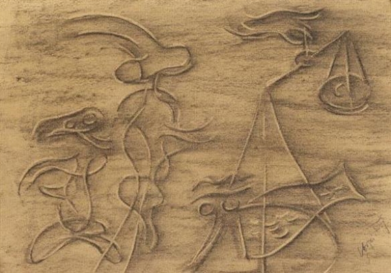 Sturm XLI (Variante) by Willi Baumeister, 1943