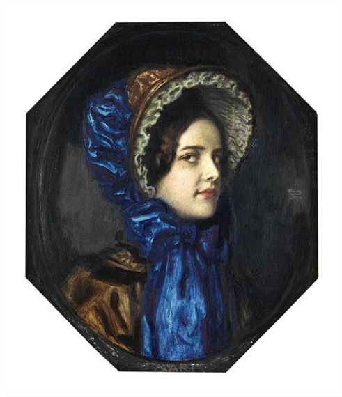 Mary mit Biedermeierhut by Franz von Stuck, Circa 1910