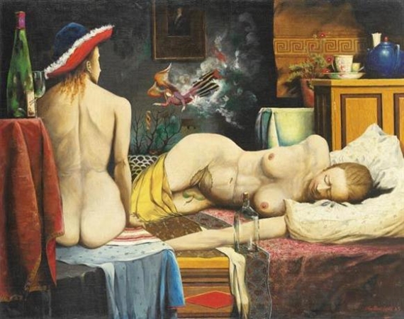 Gespräch über einen Paragraphen by Franz Radziwill, 1929