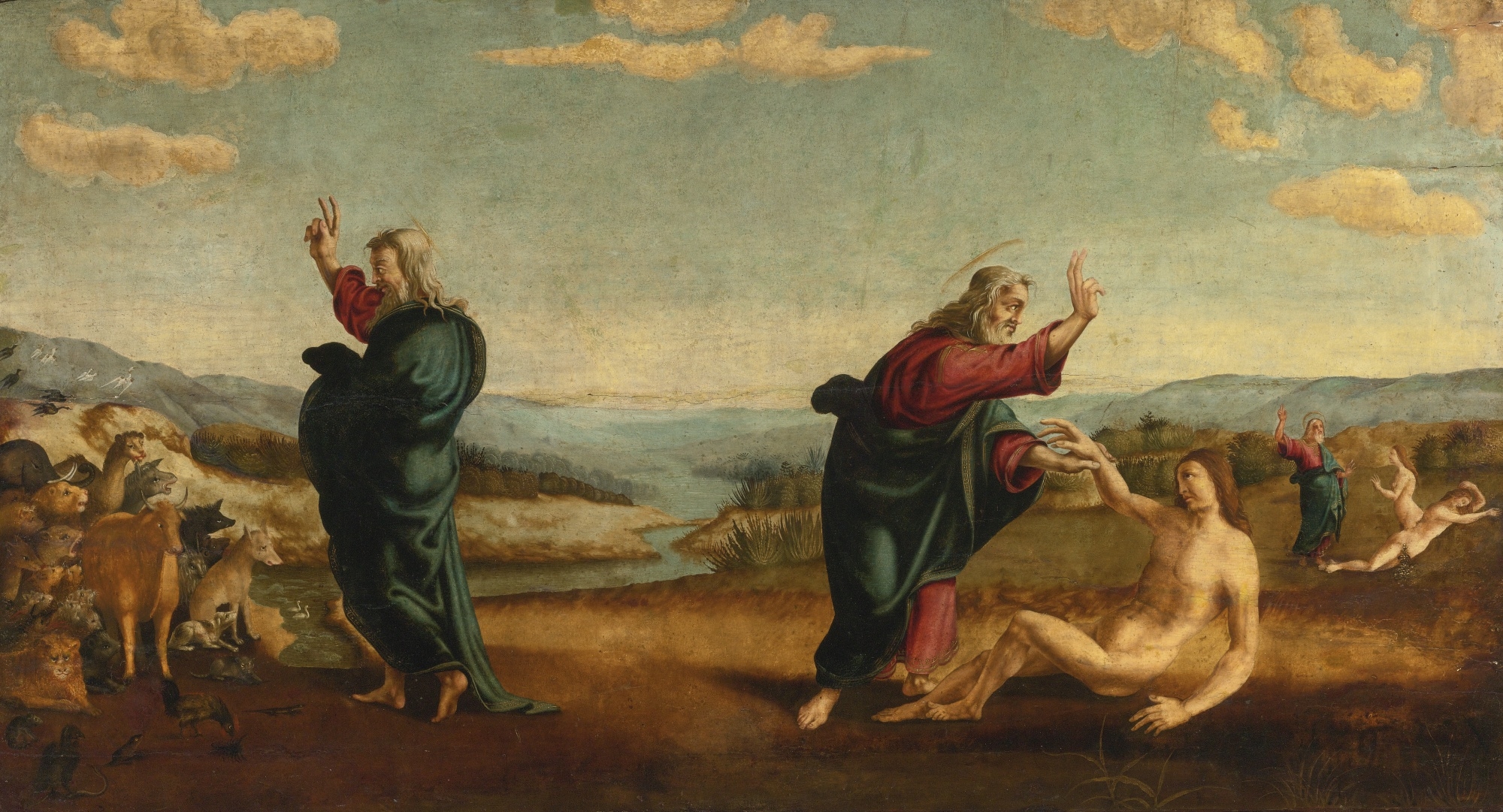Piero Di Cosimo Three Episodes From The Creation Unknown 1462 1522 ピエロ ディ コジモ 風景画 ピエロ