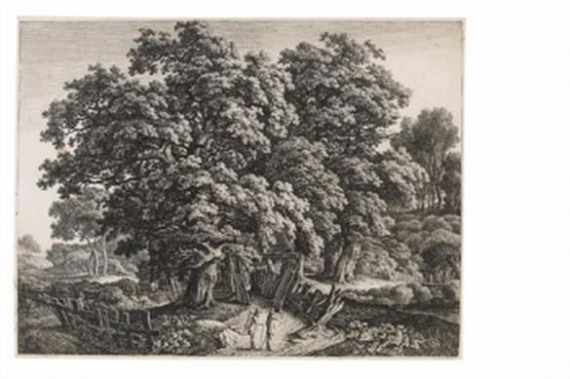 Eiche in einem großen Geviert by Carl Wilhelm Kolbe, 1800