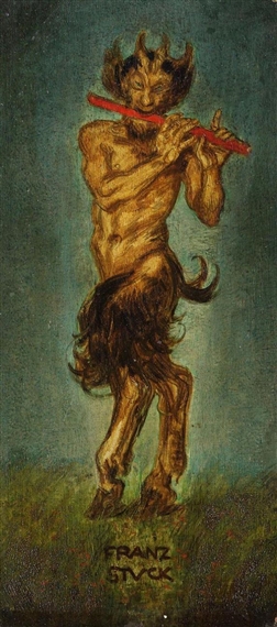 Satyr mit Flöte by Franz von Stuck, 1894