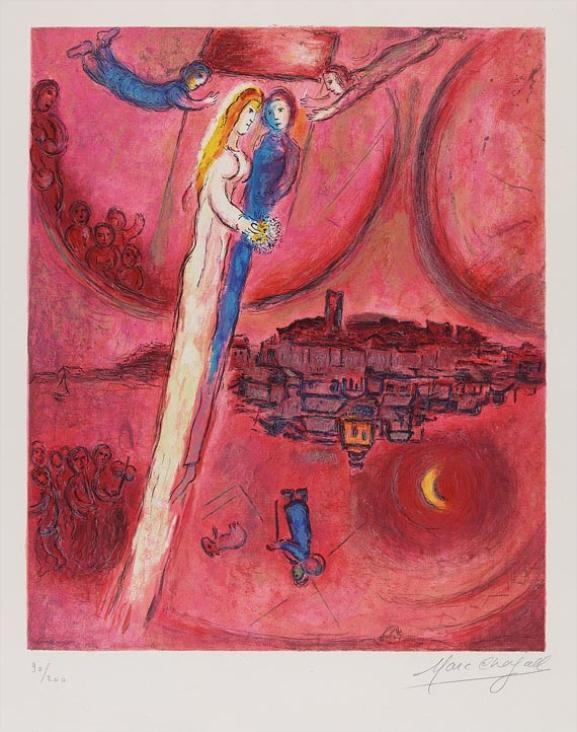 Das Lied der Lieder by Marc Chagall, 1975