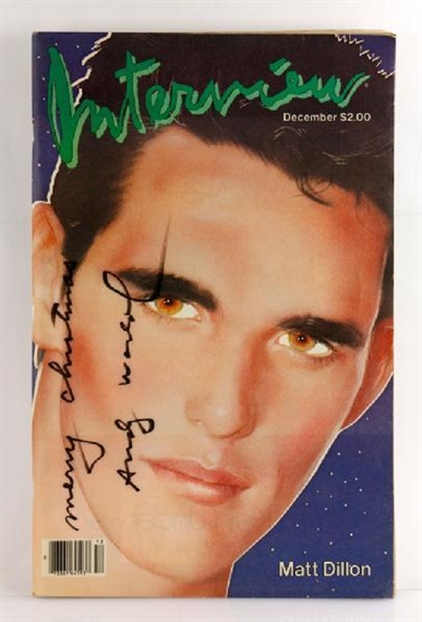 Andy Warhol | Interview Magazine, Matt Dillon Cover (1983) | MutualArt
