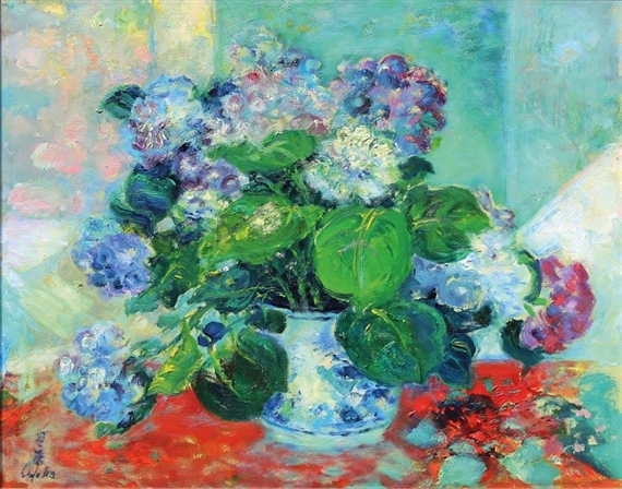 Bouquet de Fleurs Dans un by Lê Phổ, 1975