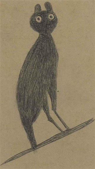 Owl by Bill Traylor, 1939