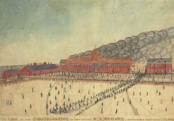 Roswell Park | A View of the Conflagration of Part of the U.S. Armory ...