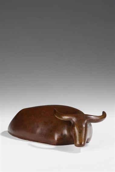 Kleine liegende Kuh by Ewald Mataré, 1928