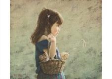 Cat and girl - Shinsho Fujioka