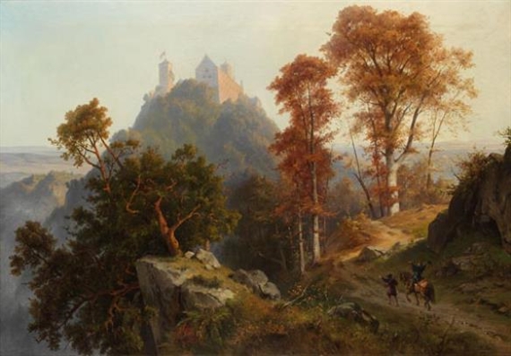 Wartburg, Herbstmorgen by Friedrich Preller the Younger, 1890