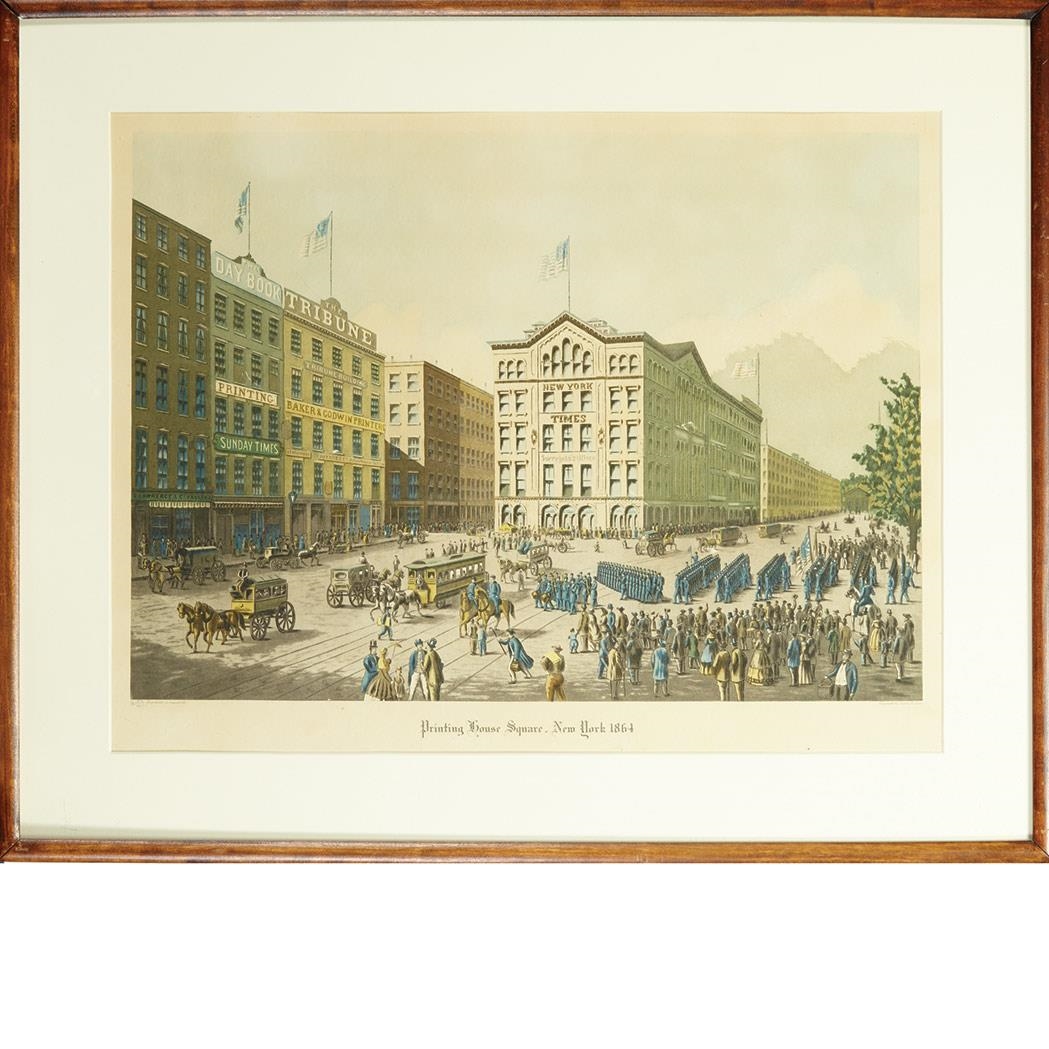 Sidney Lucas PRINTING HOUSE SQUARE, NEW YORK (1864) MutualArt