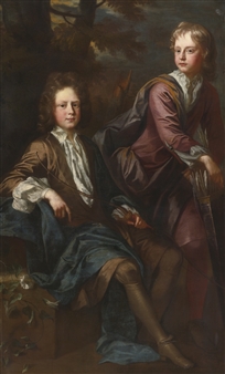 PORTRAIT OF THOMAS AND GEORGE DASHWOOD - John Closterman