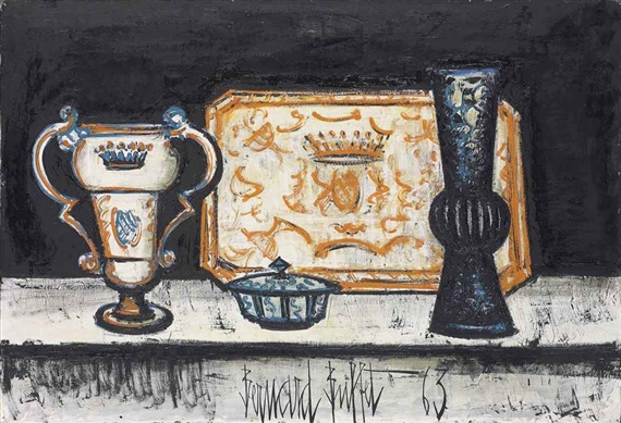 ベルナール・ビュッフェ【Le bar du Liberty's】 Bernard Buffet | Le bar du Liberty's (1950) | MutualArt