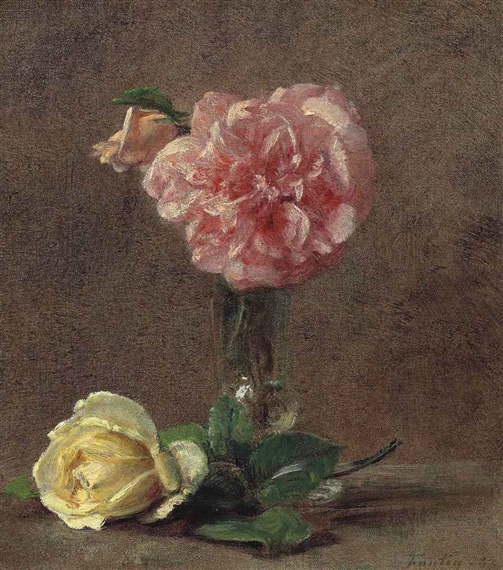 Roses by Henri Fantin-Latour, 1887