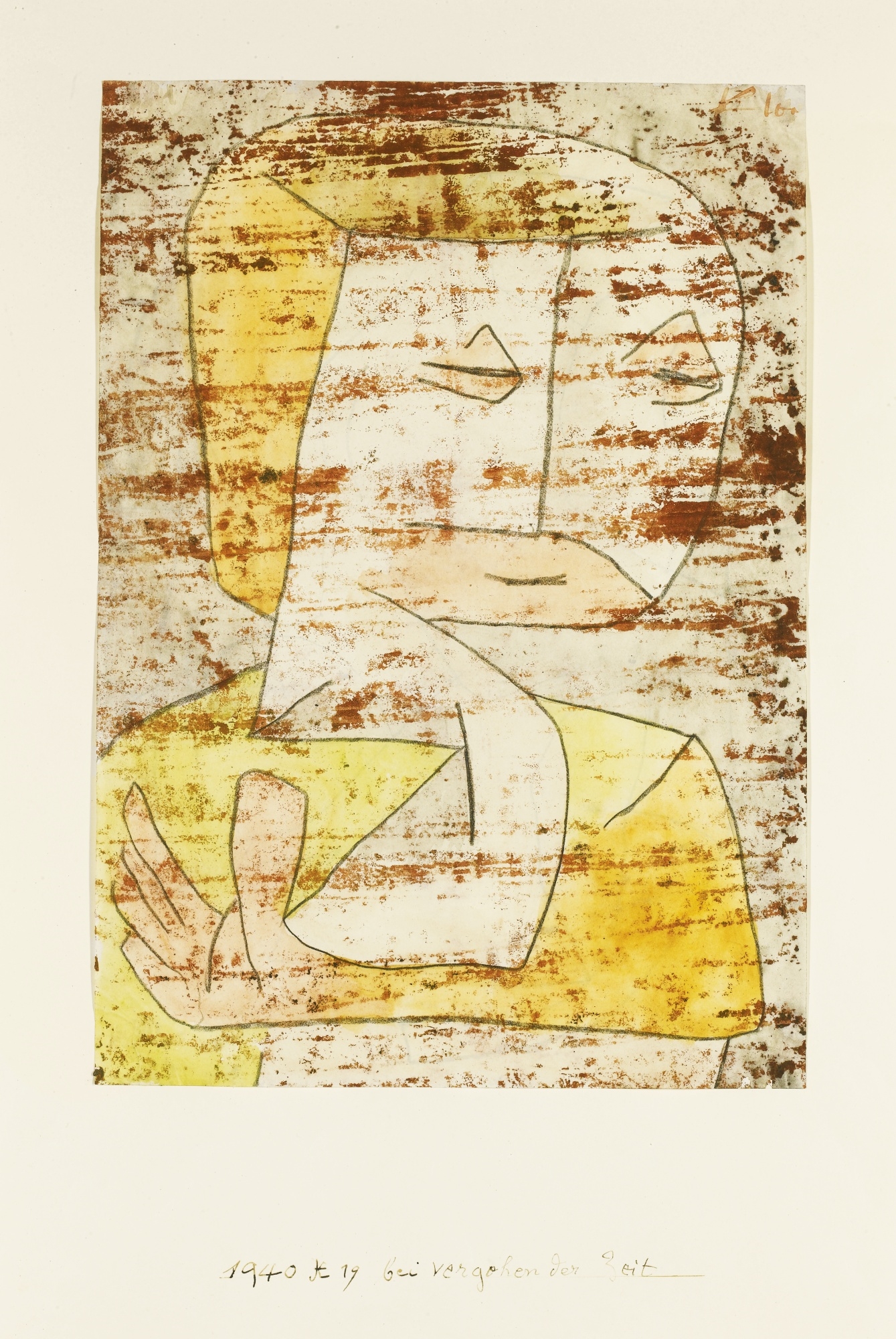 BEI VERGEHENDER ZEIT (AS TIME PASSES BY) by Paul Klee, 1940