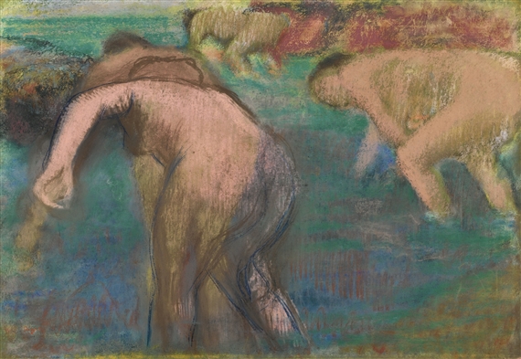 FEMMES AU BAIN by Edgar Degas, circa 1890-1895