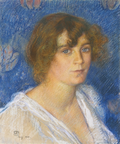 PORTRAIT DE FEMME by Théo van Rysselberghe, 1901