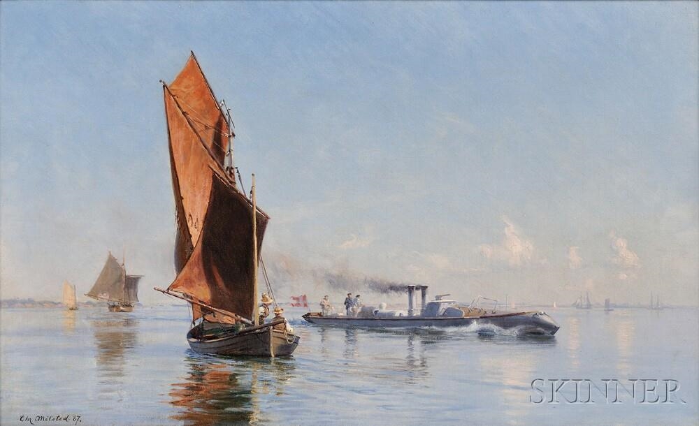 Christian Mølsted | A Summer Calm on the Kattegat, Torpedo Boat NR. 8 ...