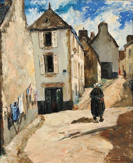 A Street in Douarnenez by Kamesuke Hiraga, 1929