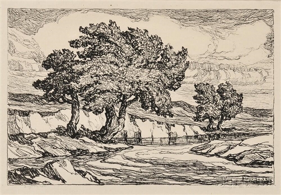 Arroyo in the Foothills by Birger Sandzén, circa 1920