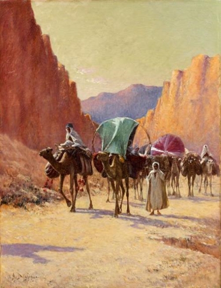 LA CARAVANE by Alexis Auguste Delahogue