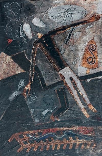 Artwork by C. Douglas, Untitled, Made of mixed media on paper