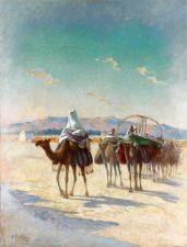 La Caravane by Alexis Auguste Delahogue