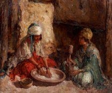 La préparation du couscous by Edouard Verschaffelt