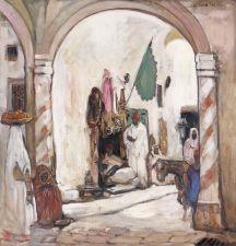 Souk des étoffes, Tunis - Fernand Allard L'Olivier