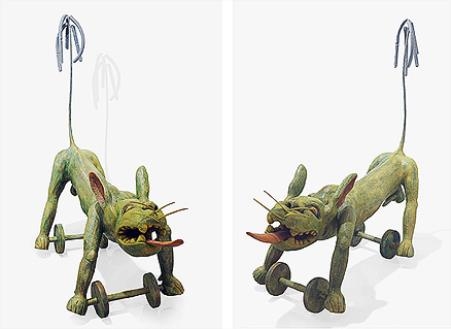 Artwork by Raj Kumar, Lion, Made of Mixed media on wood