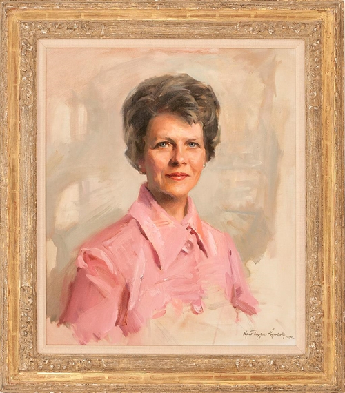 Bust portrait of Mrs. R. Erickson by Everett Raymond Kinstler, 1971