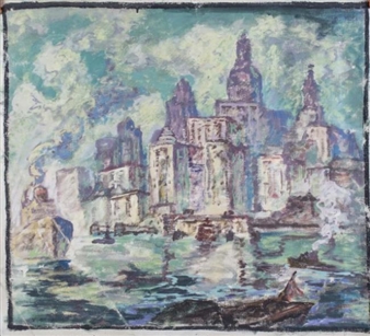 New York Harbor - Frank Raubicheck