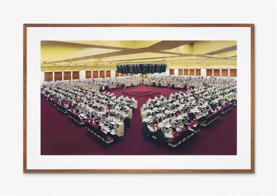 Hong Kong Börse II (Hong Kong Stock Exchange II) by Andreas Gursky, 1995