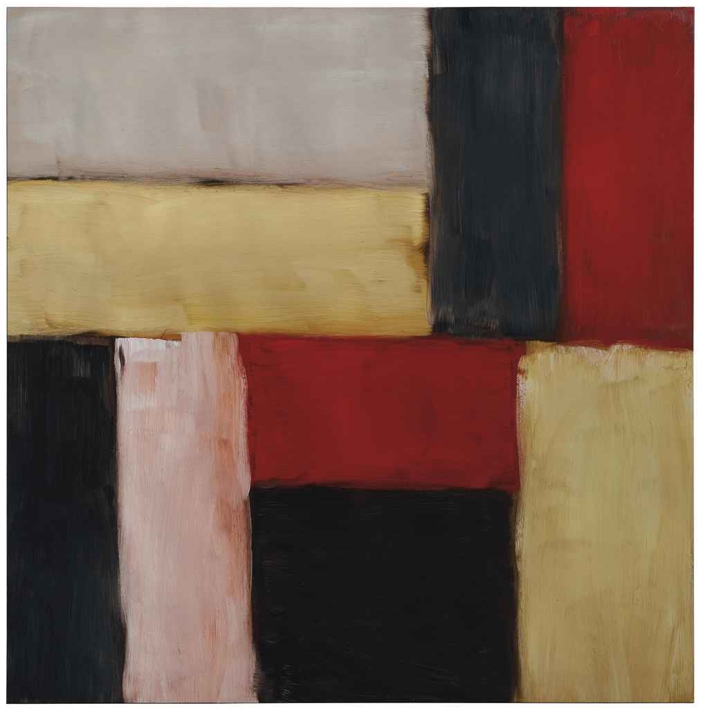 Artwork by Sean Scully, Wall of Light Reef, Made of oil on canvas laid down on board