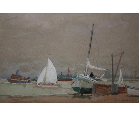 The White Sail, Aldeburgh by Jean Dryden Alexander, 1984