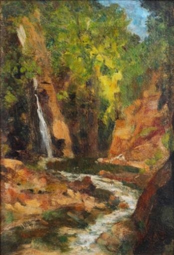 Artwork by Fernando Amorsolo, Untitled, Made of oil on wood