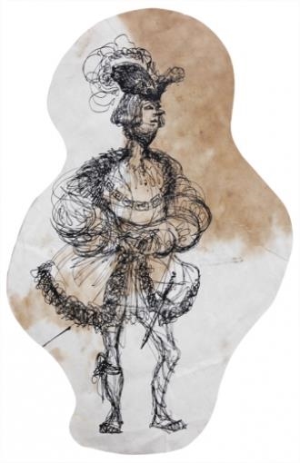 Royal figure by Fernando Zóbel
