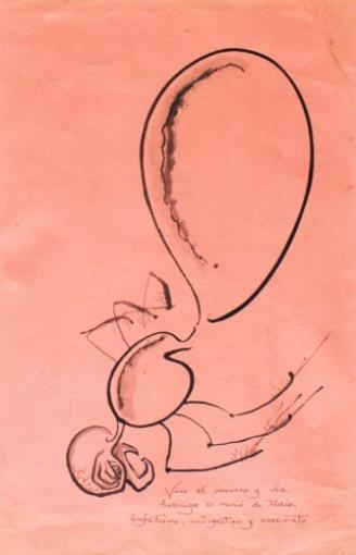 2 Works: Ant, circa 1951; Grasshopper with fiddle by Fernando Zóbel