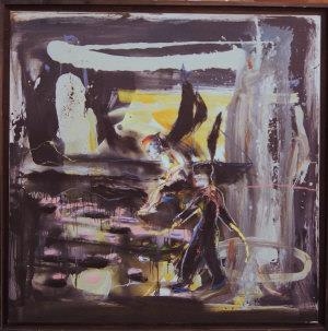 4 works; Two figures in Black; Blue Story; Staircase; 3 Large Figures - 1 Small