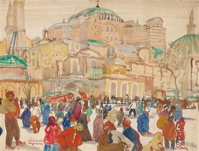 Das türkische Begräbnis by Oskar Laske, 1911